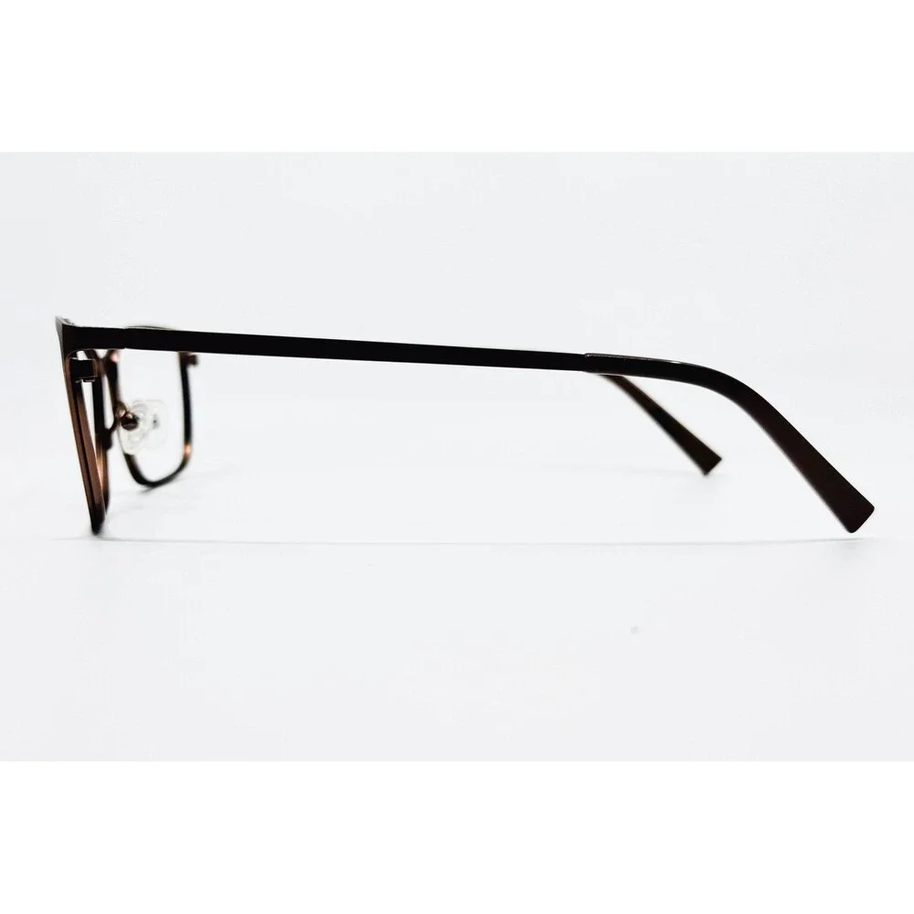 Ellen DeGeneres Eyeglasses Womens Brown ED510 RSGD Metal Full Rim 53-17-140